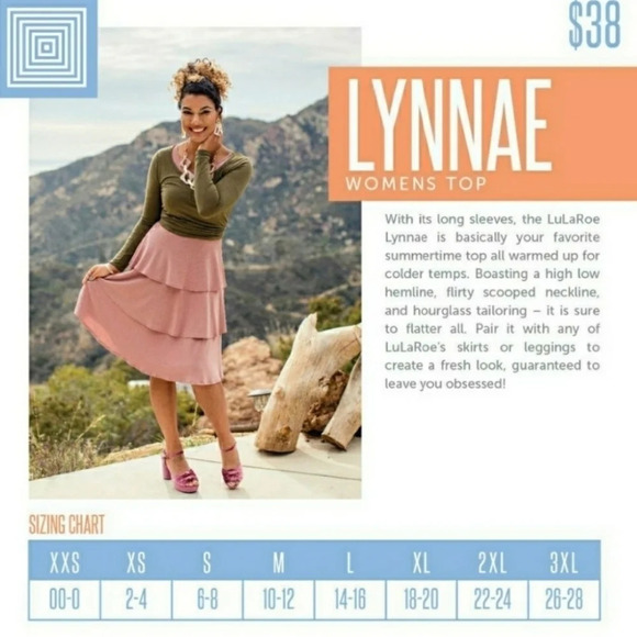 *NWT* LulaRoe Striped Lynnae Long Sleeve Top - Picture 3 of 3